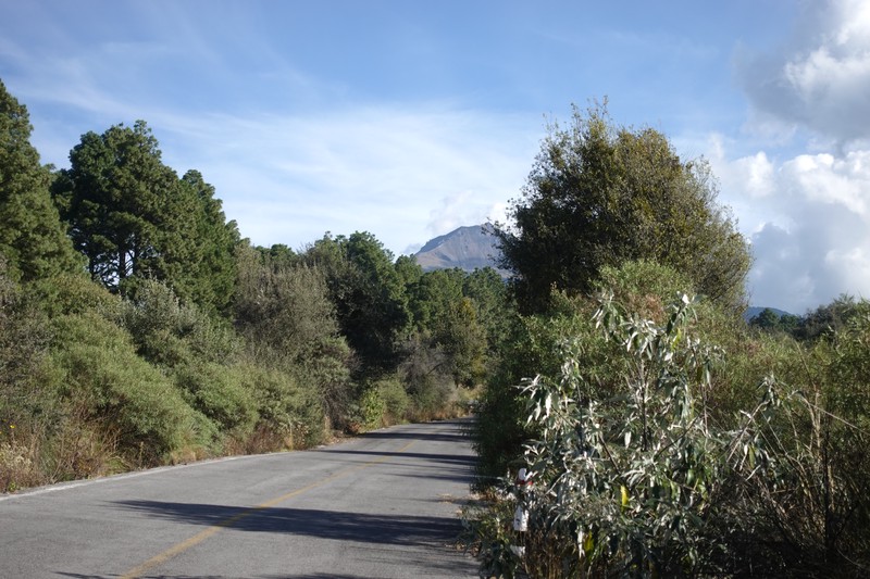 Carretera hacia la Malinche