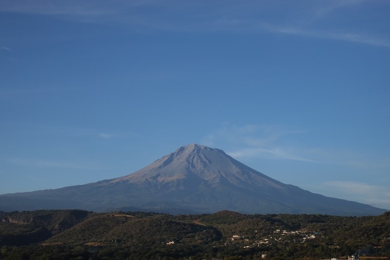 Vista de el Popocateptl desde Morelos